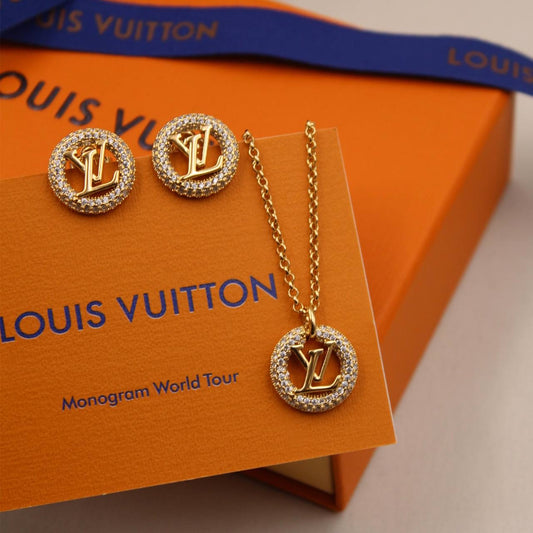 Louis Vuitton Necklace & Earrings