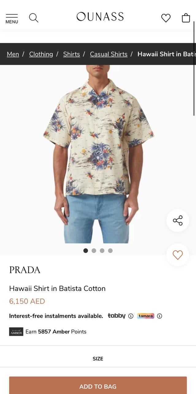 Prada Hawaii Shirt