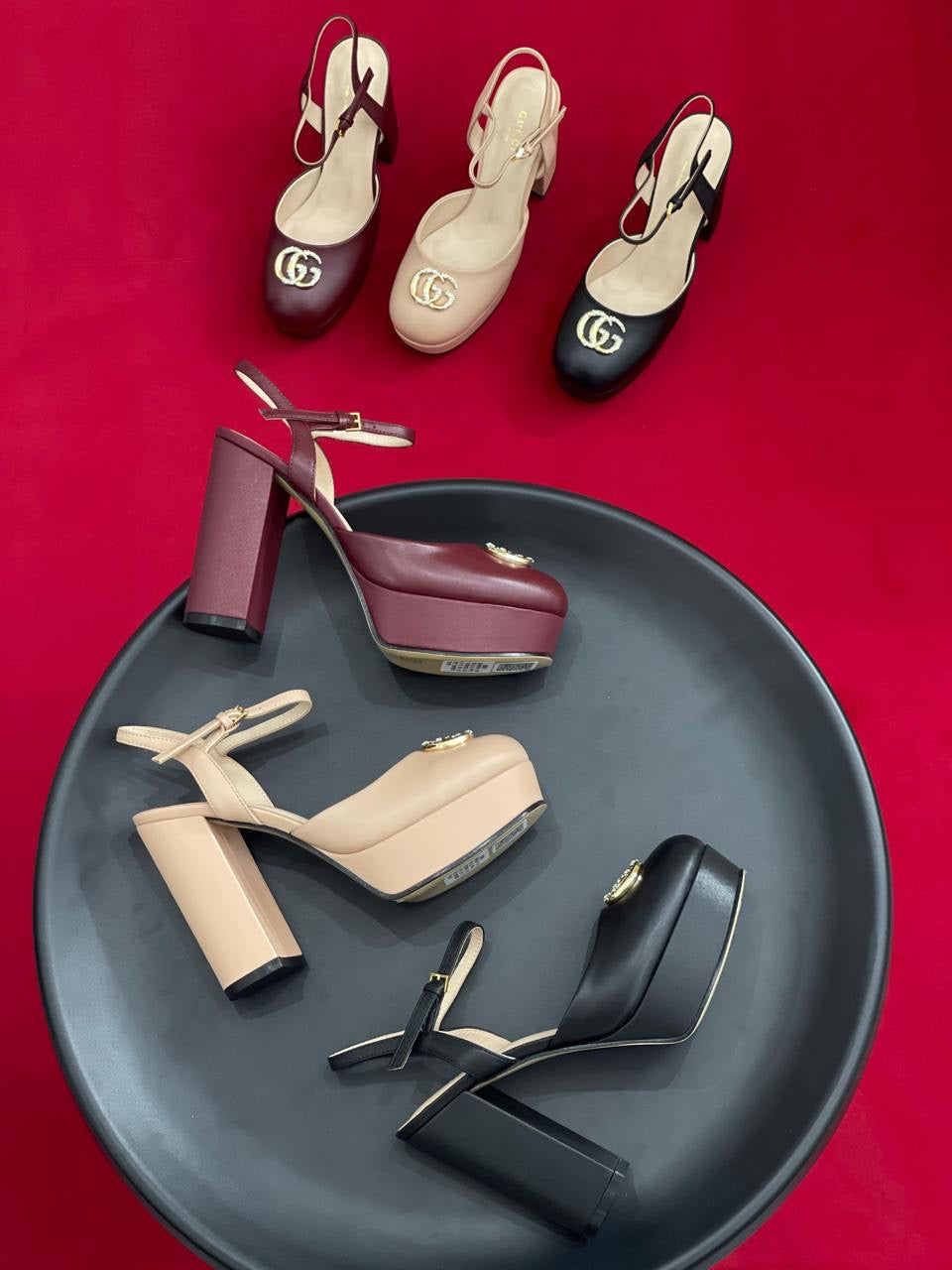 Gucci Heels 3 colors