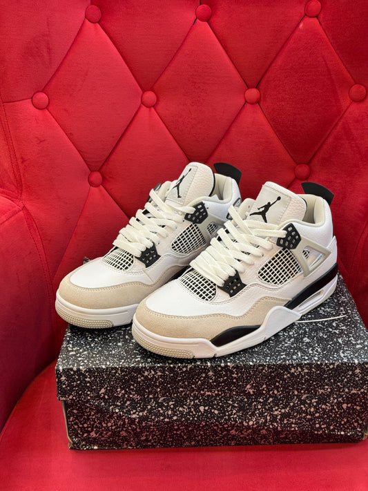 Jordan 4 Military Black white
