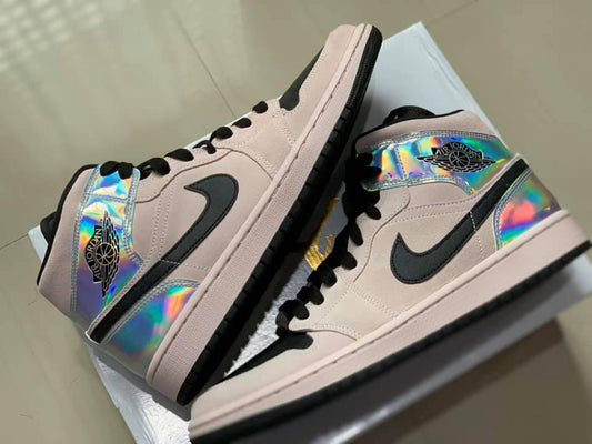 Jordan 1 Mid Dirty Powder Iridescent