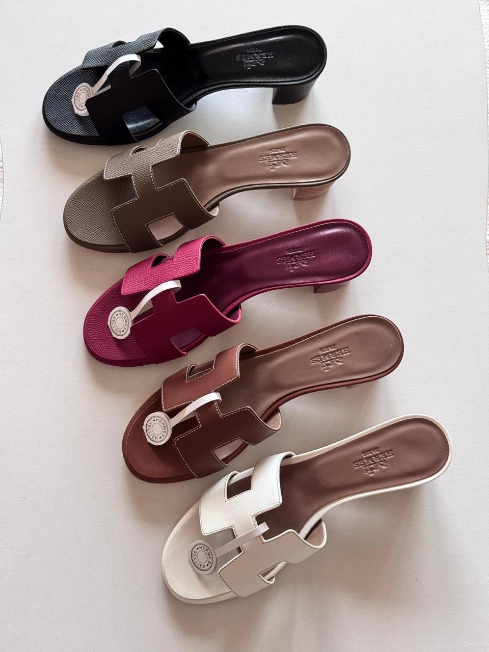 Hermes heels 5 colors