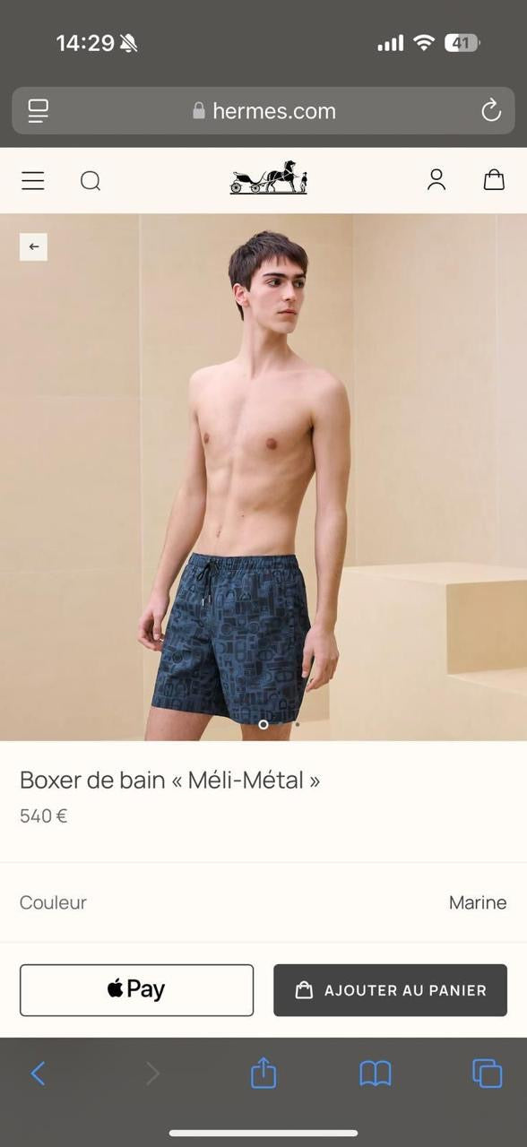 Hermes Swimming Short
