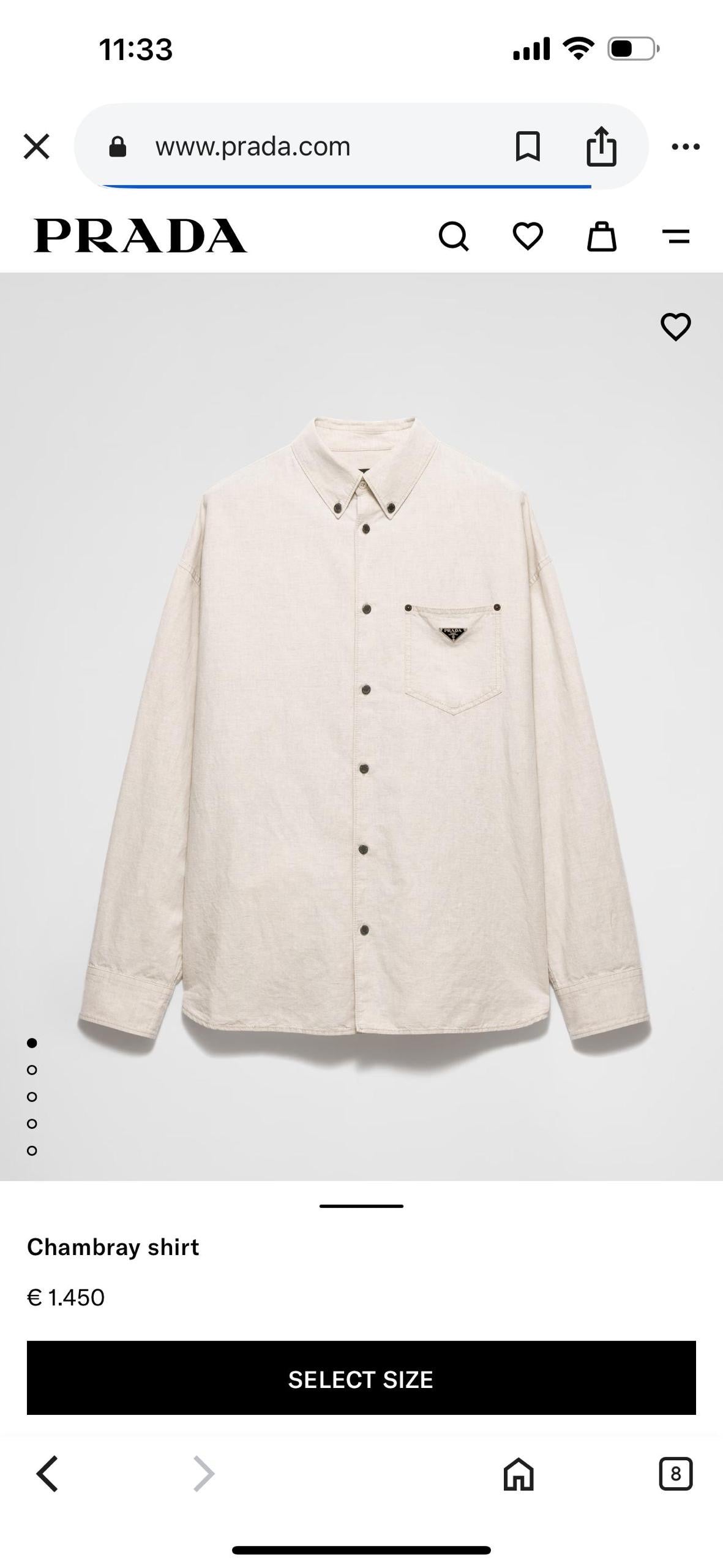 Prada Long Sleeve Shirt