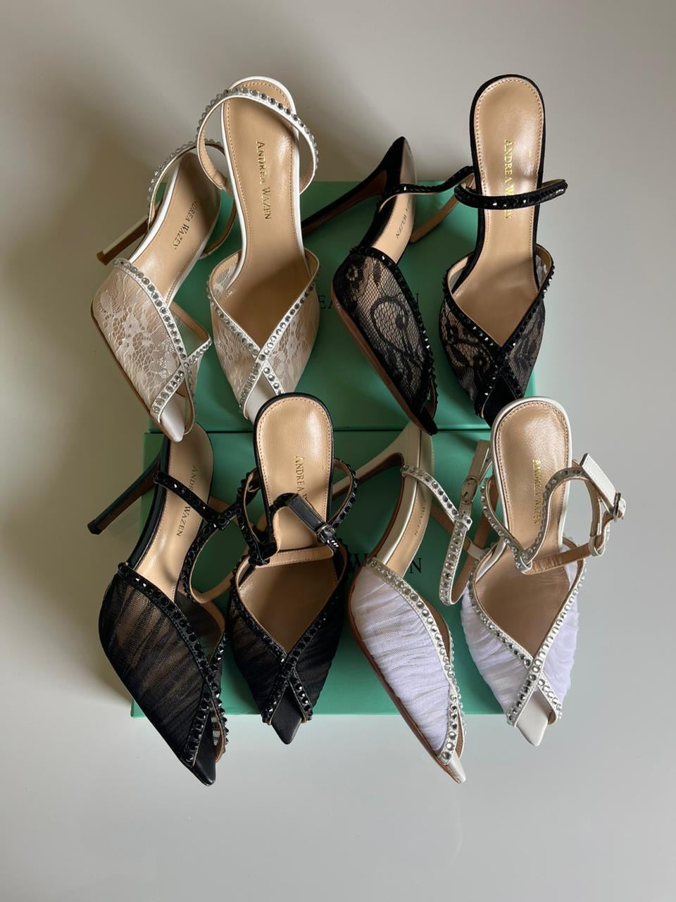 Andrea Wazen Heels 4 colors