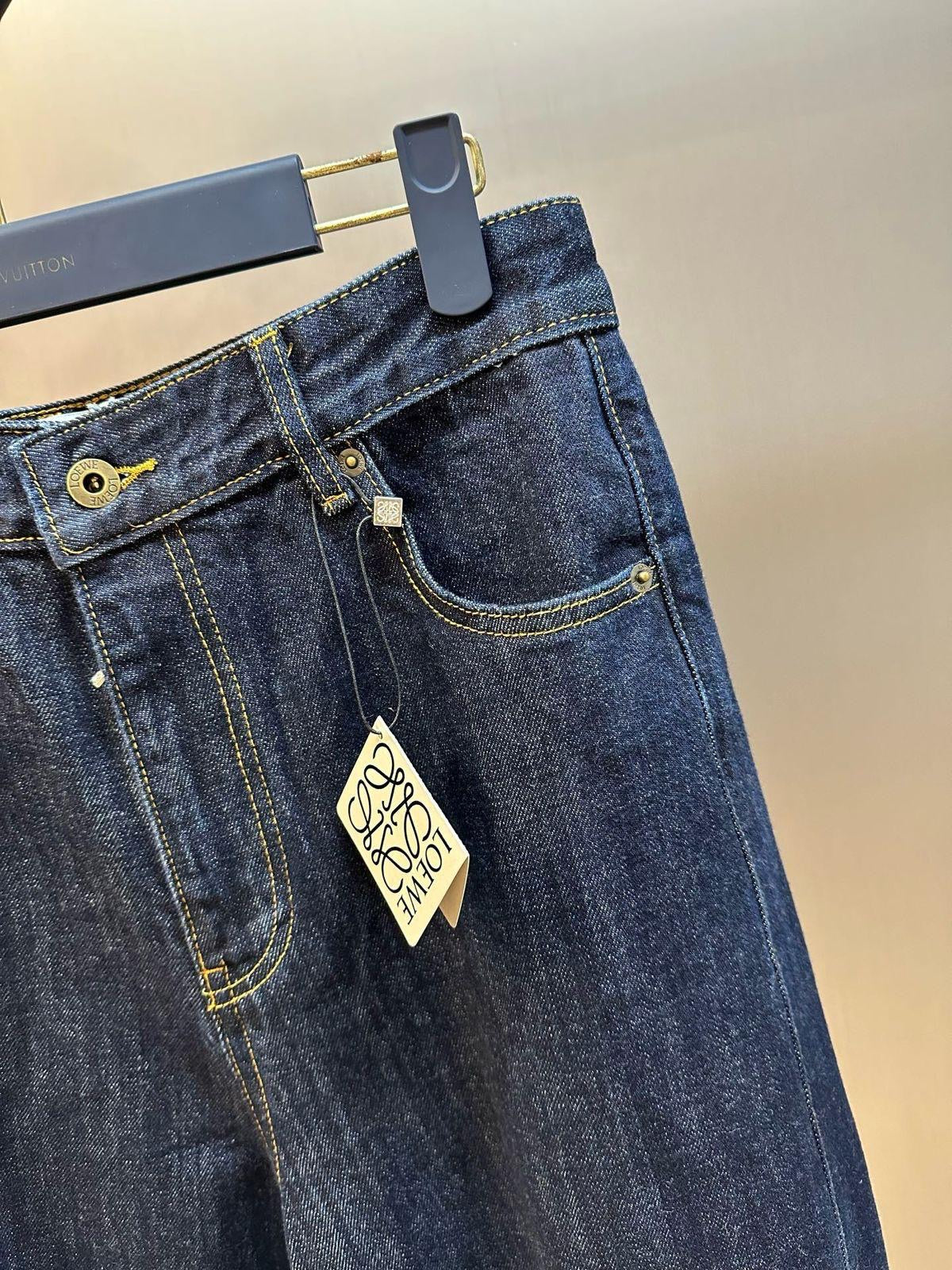 Loewe High Rise Barrel Leg Jeans Pants