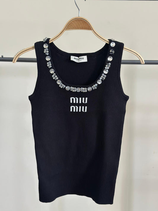 Miu Miu Sleeveless T-Shirt