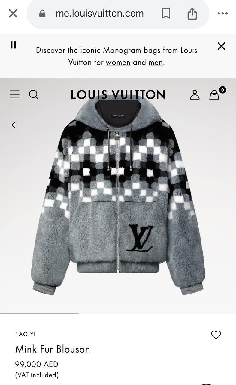 Louis Vuitton Fur Jacket
