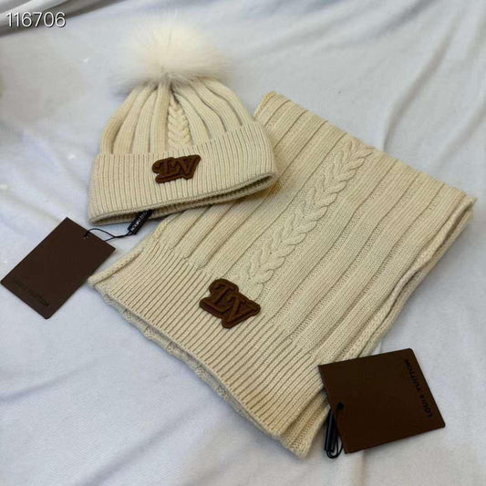 Louis Vuitton Beanie Set 3 Colors