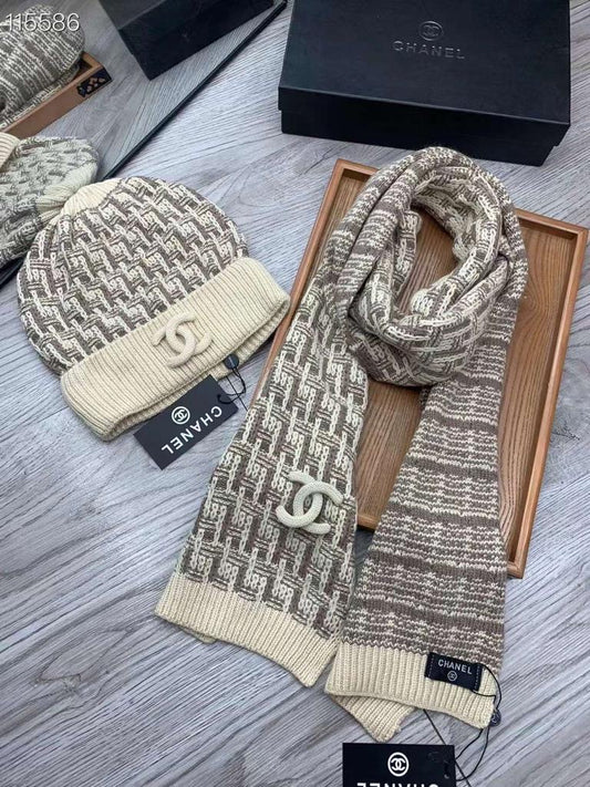 Chanel  Beanie Set 3 Colors