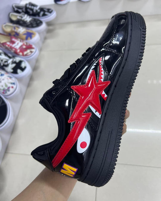 Air Force X Bapesta Black Shark
