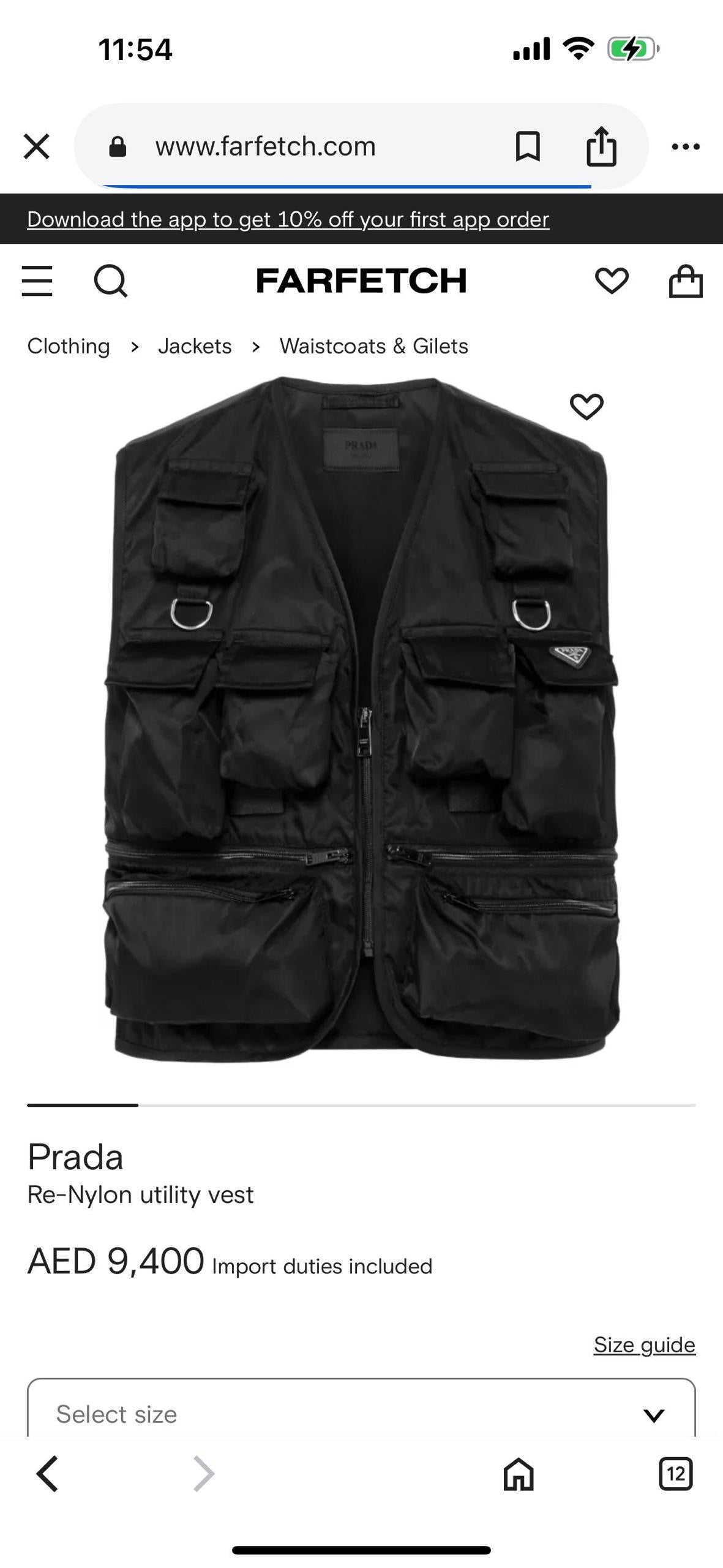 Prada Re-Nylon Vest
