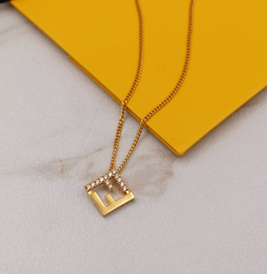 Fendi Necklace ,Earrings & Bracelet