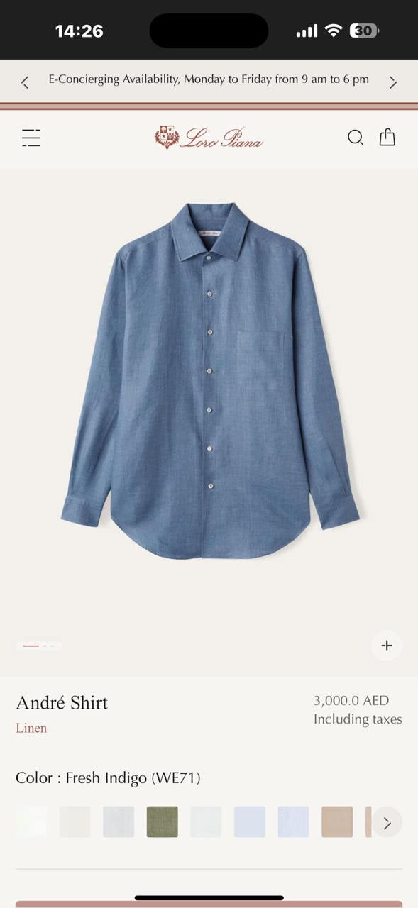 Loro Piana Long Sleeve Shirt