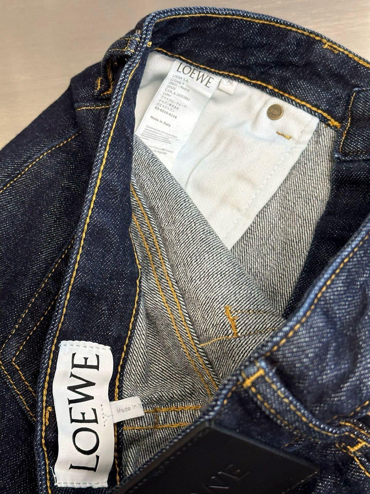Loewe High Rise Barrel Leg Jeans Pants