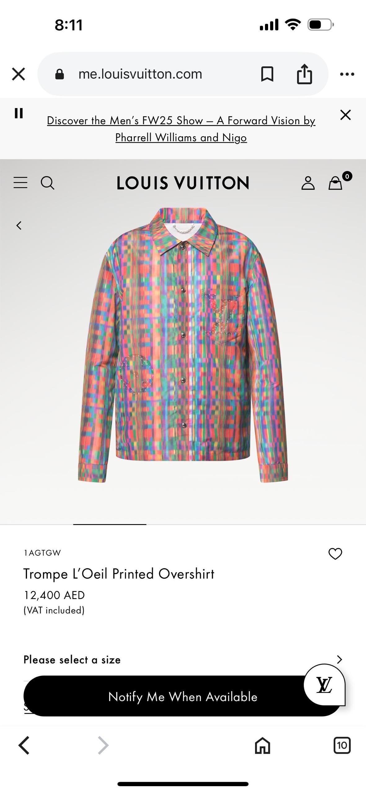 Louis Vuitton Long Sleeve Shirt