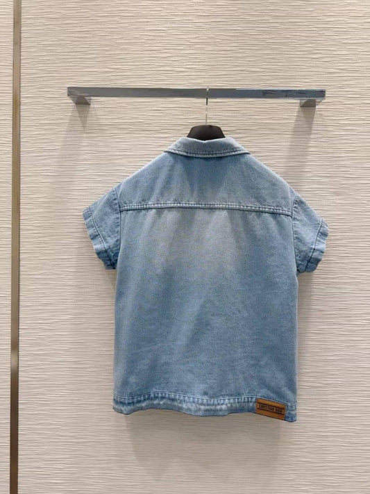 Dior Denim Short Sleeve Shirt