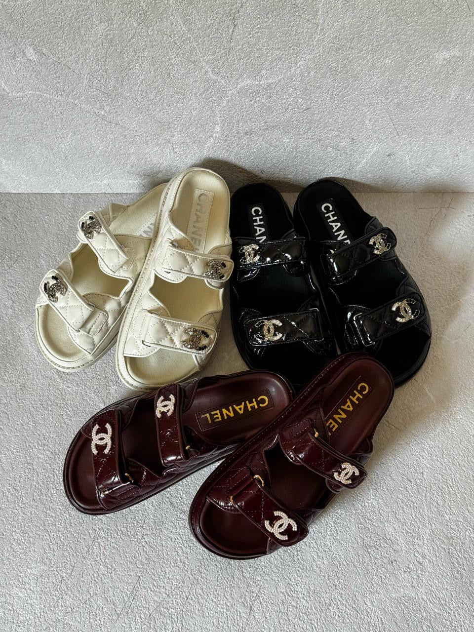 Chanel Slippers 3 colors