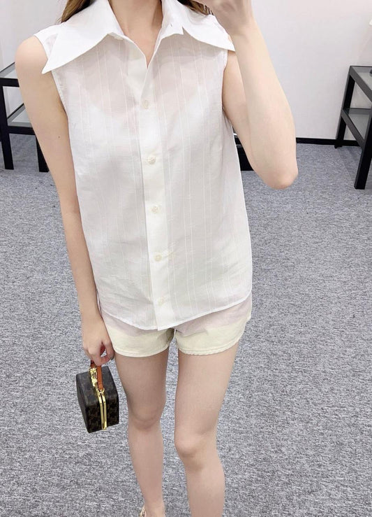 Chanel Sleeveless Shirt 2 colors