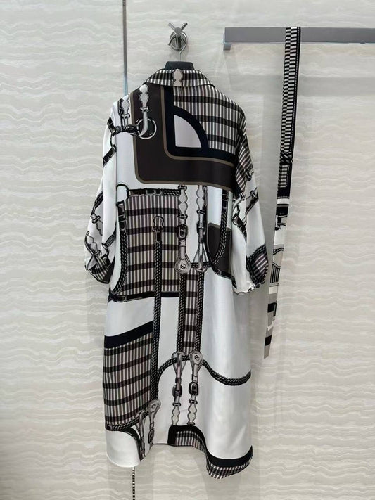 Hermes Silk Wool Dress