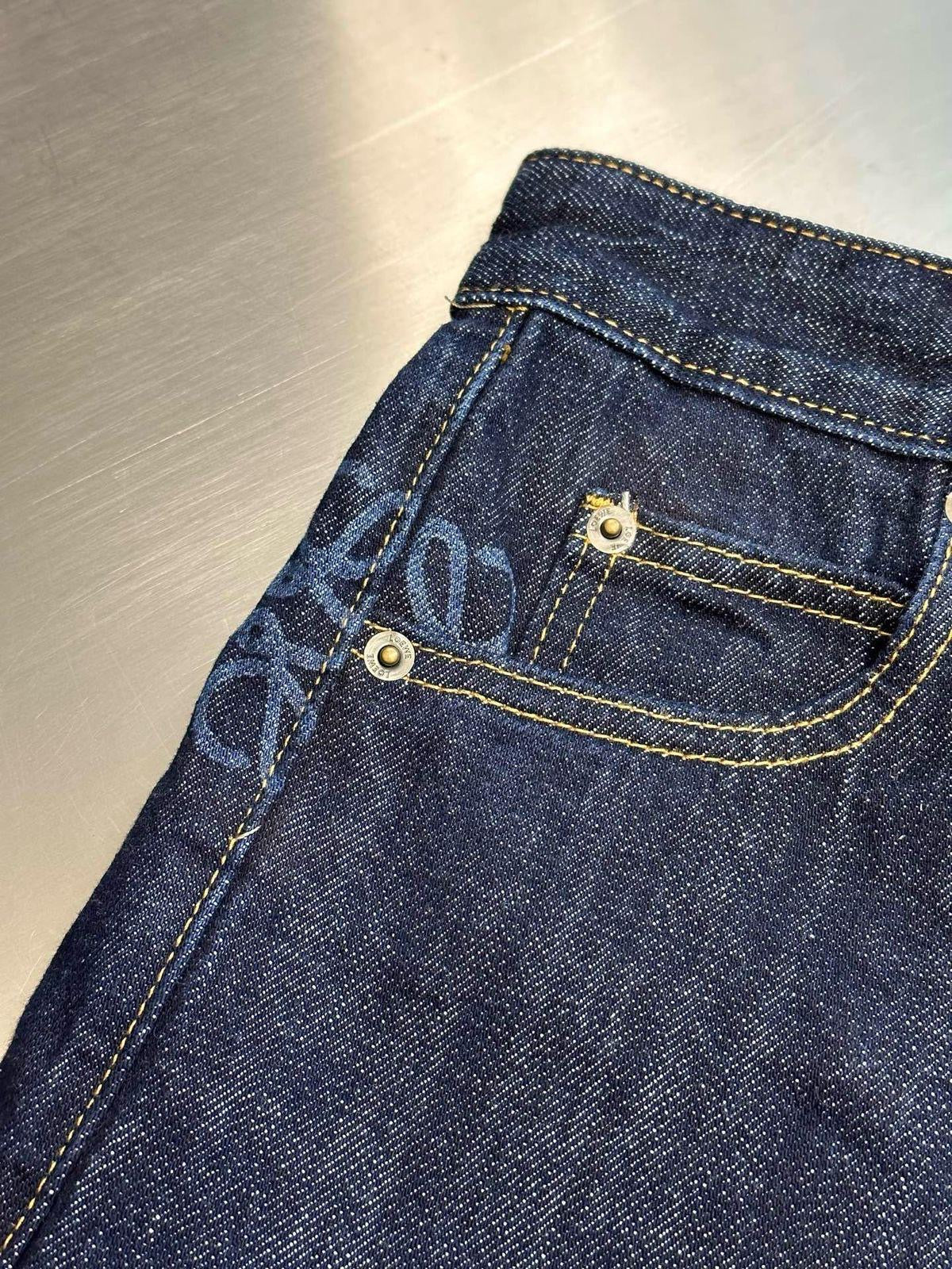 Loewe High Rise Barrel Leg Jeans Pants