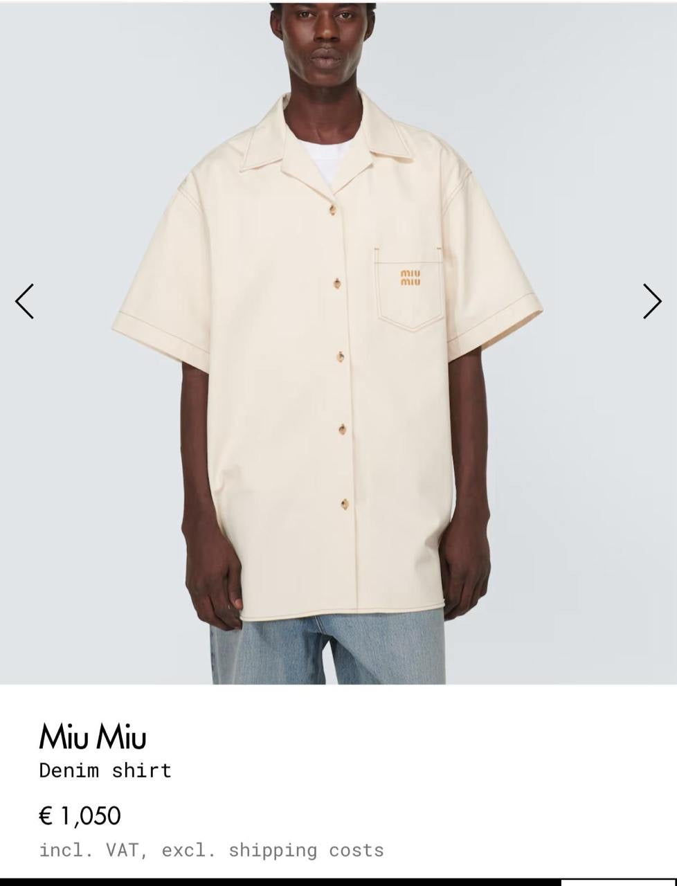 Miu Miu Short Sleeve Shirt