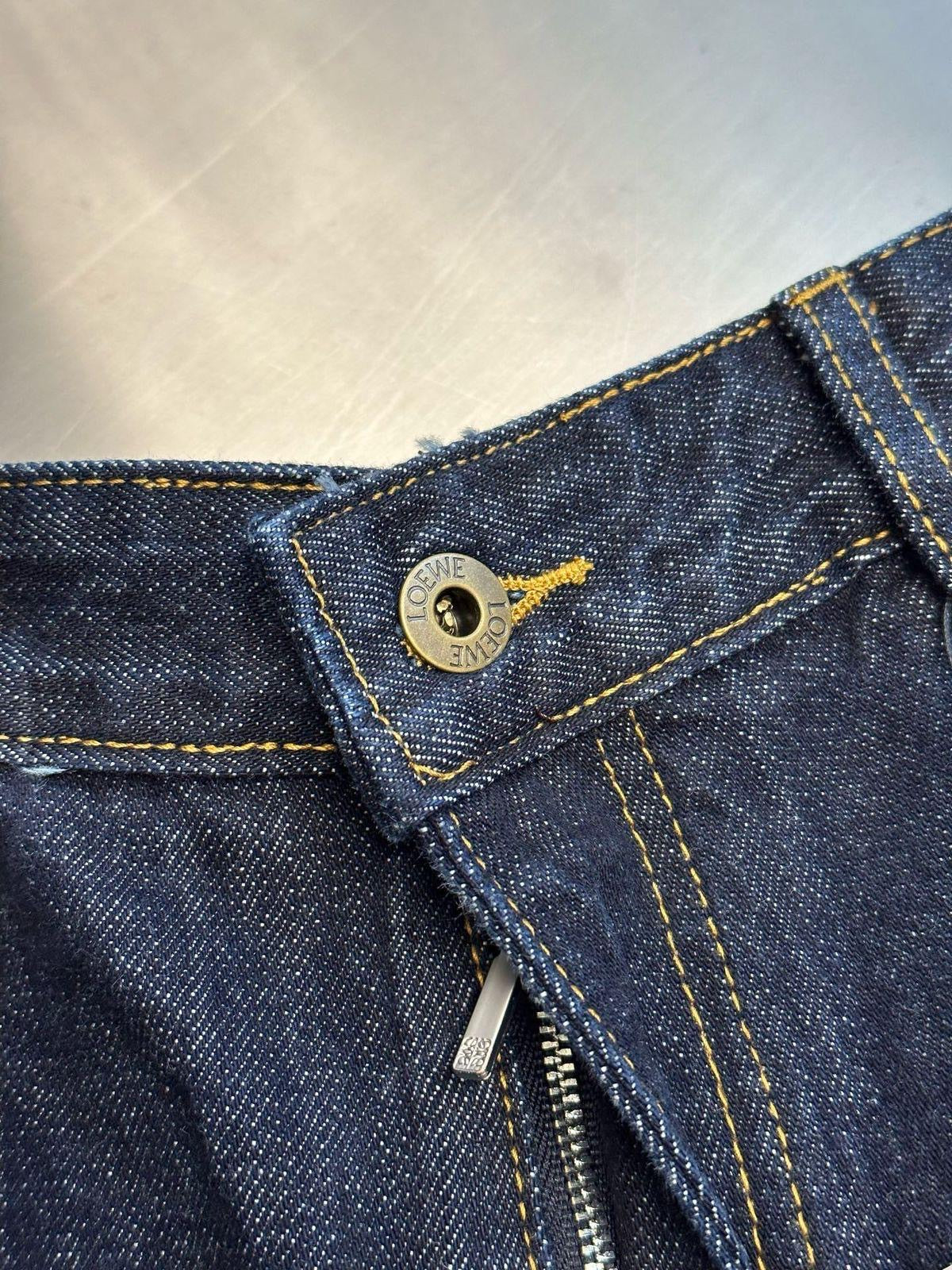 Loewe High Rise Barrel Leg Jeans Pants