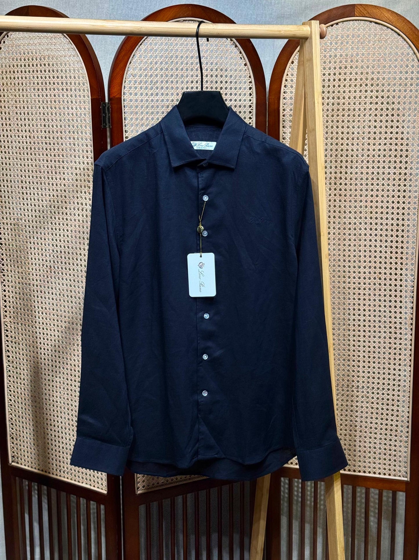 Loro Piana Long Sleeve Linen Shirt