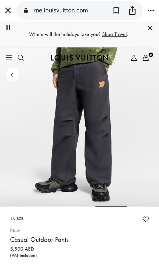 Louis Vuitton Fabric Pants