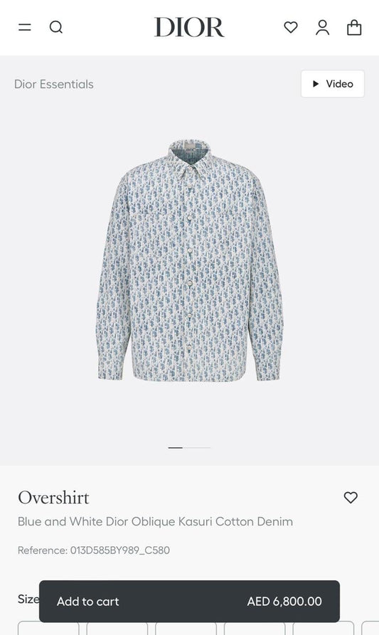 Dior Long Sleeve Shirt