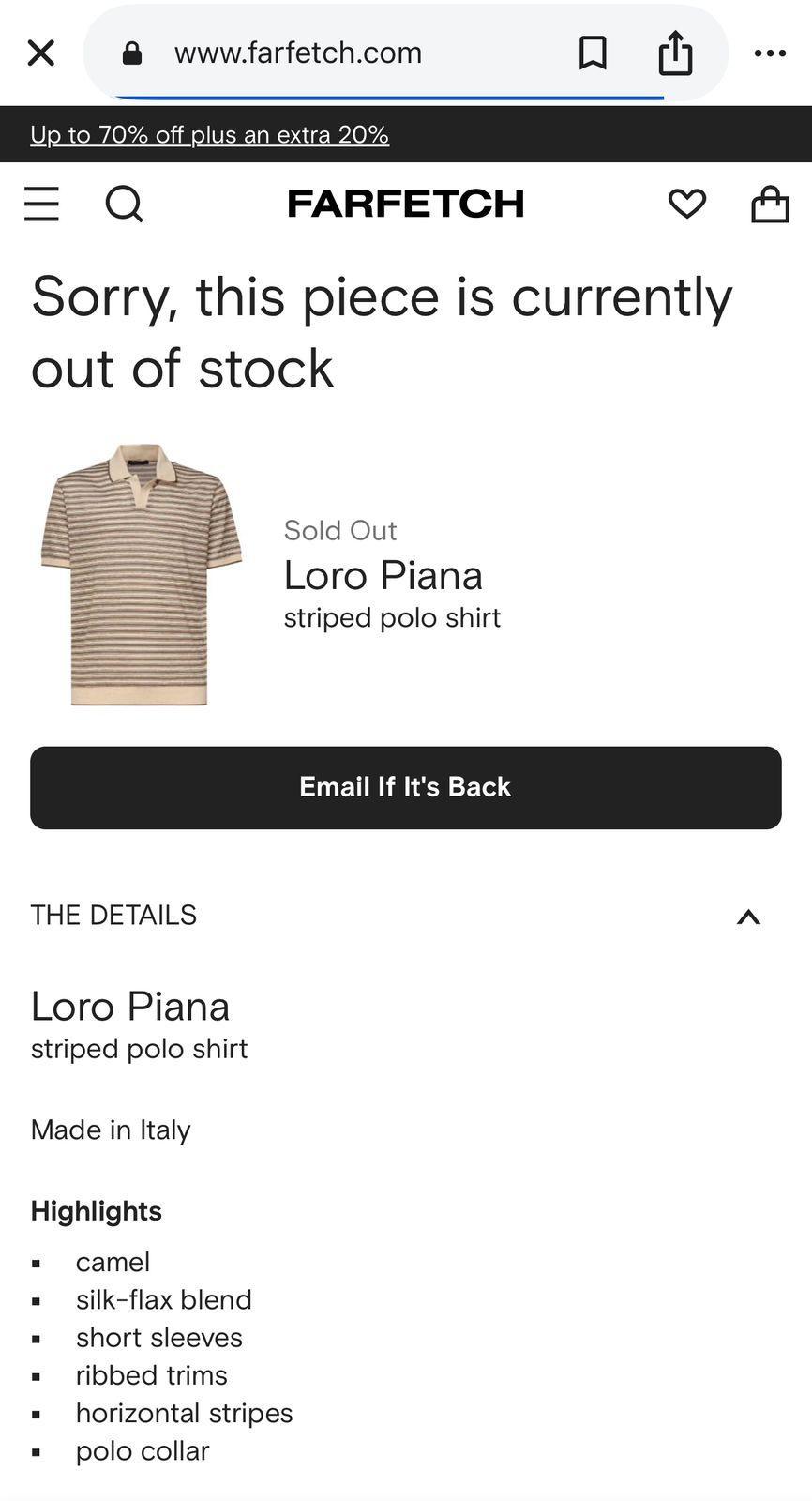Loro Piana Polo Shirt