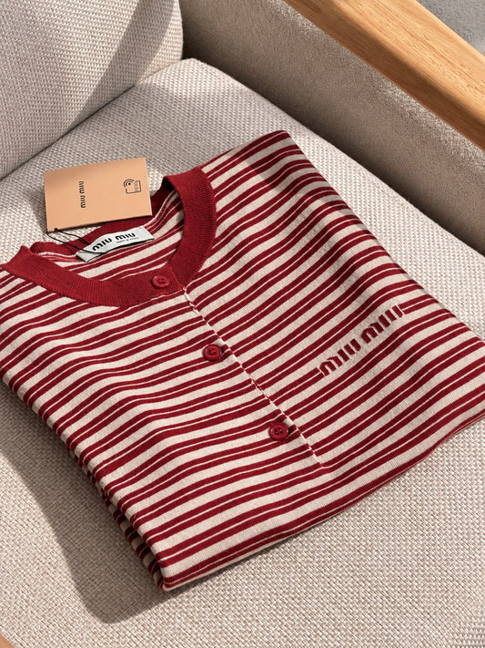 Miu Miu Cardigan - Burgundy