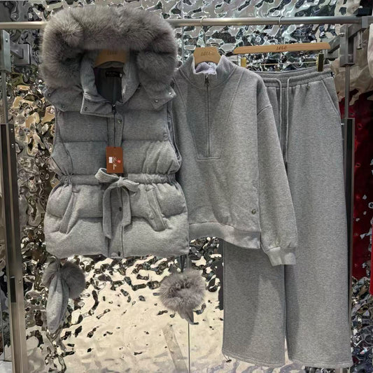 Loro Piana Hooded Set - Grey