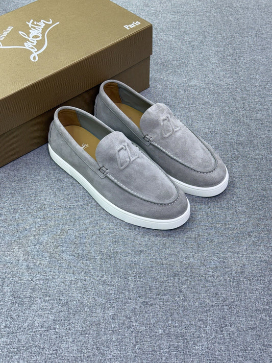 Christian Louboutin Loafers - Grey Suede