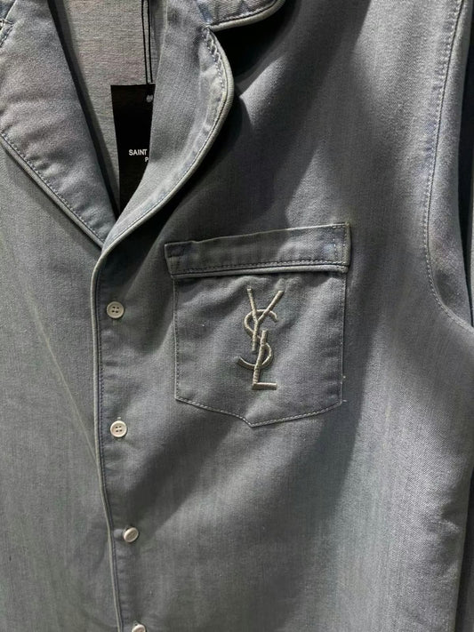 YSL Shirt - Light Blue