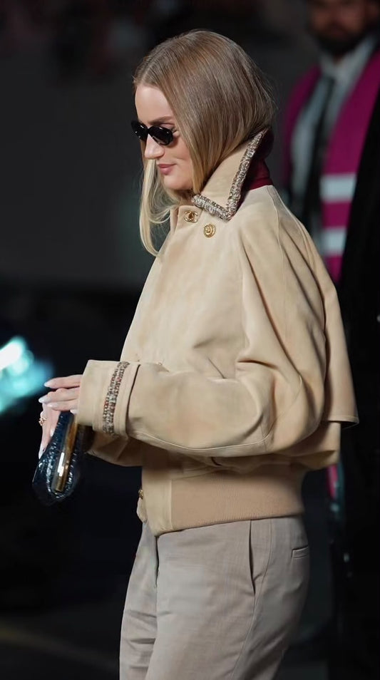 Chanel Bomber Jacket - Beige
