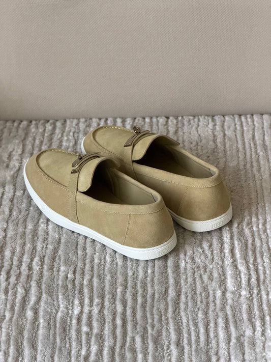 Hermès Bar-Detail Loafers - Beige