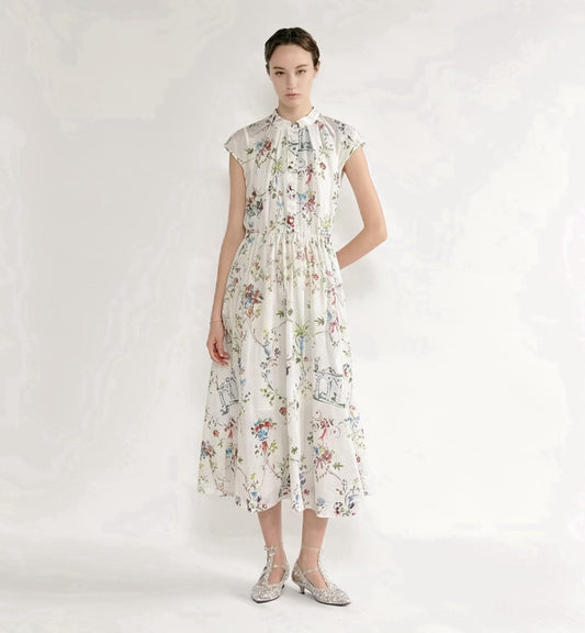 Zimmermann Dress High Neck - White