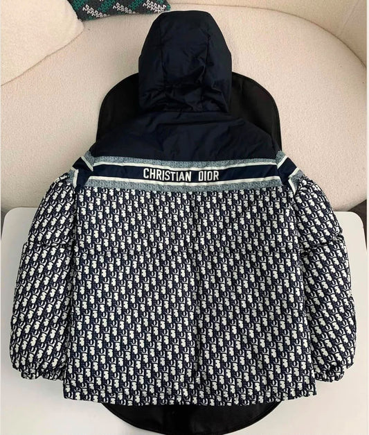 Dior Hooded Jacket - Navy Monogram