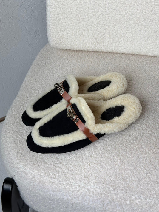 Hermès Oz Mule - Black & White