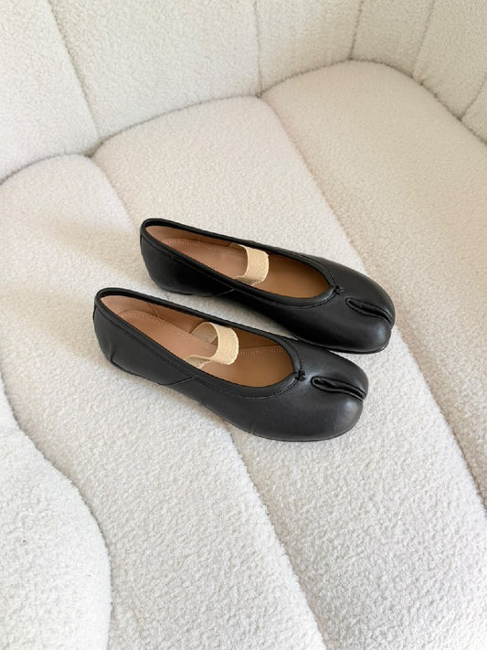 Maison Margiela Ballerina - Beige, Black