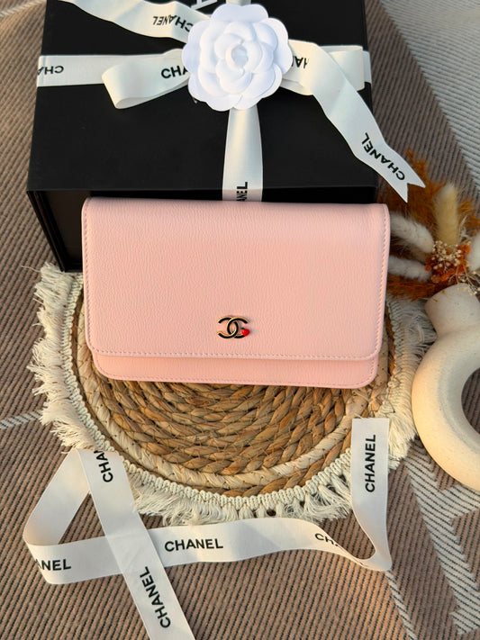 Chanel Wallet - Pink, Black