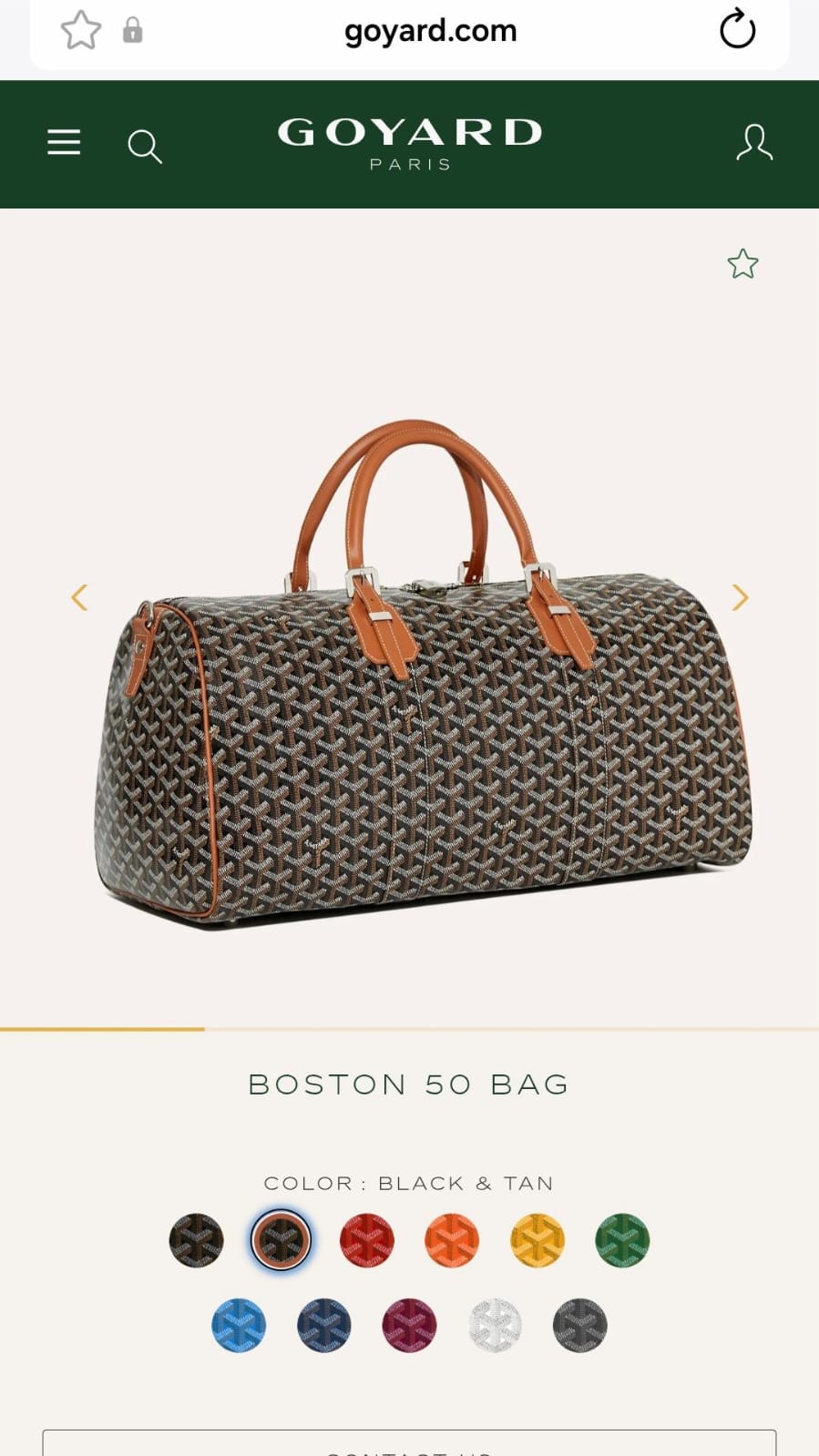 Goyard Duffel Bag - Black