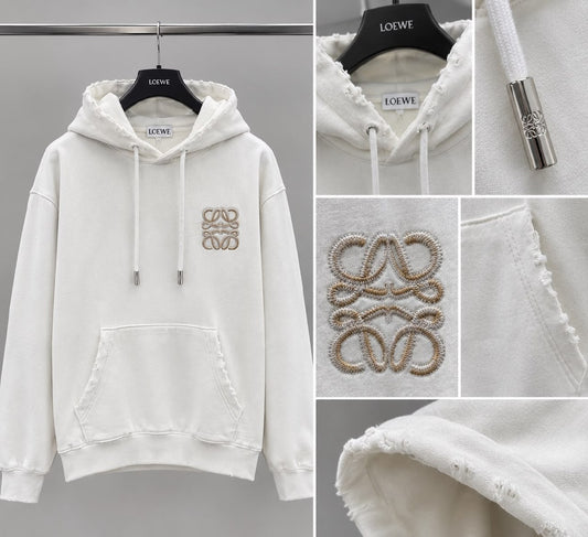 Loewe Hoodie - White, Black