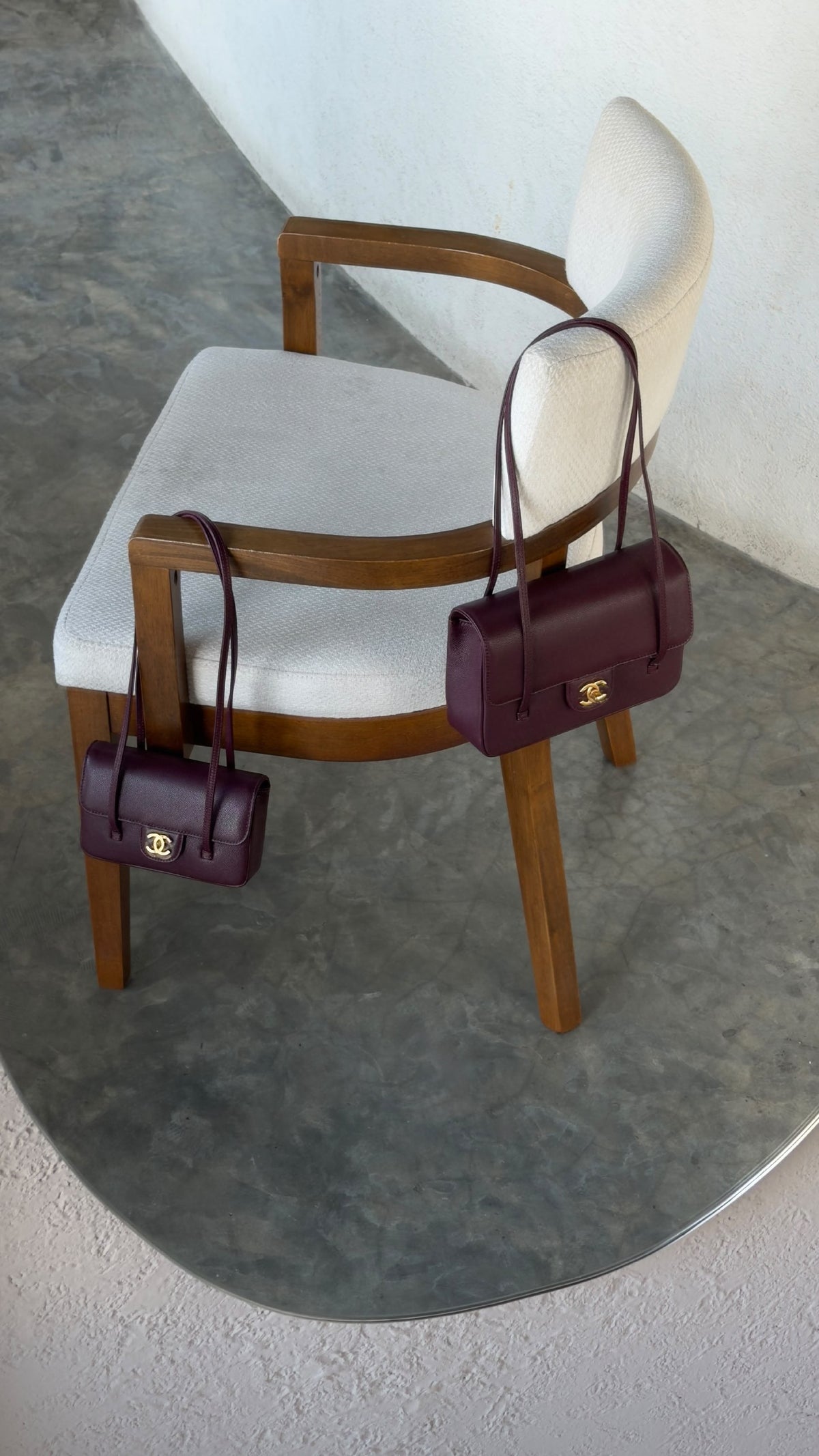 Chanel Shoulder Bag - Burgundy