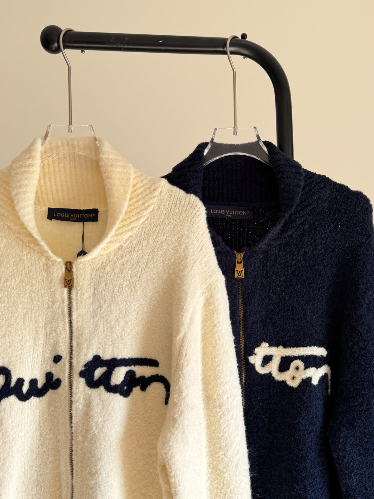 Louis Vuitton Cardigan - Navy, White