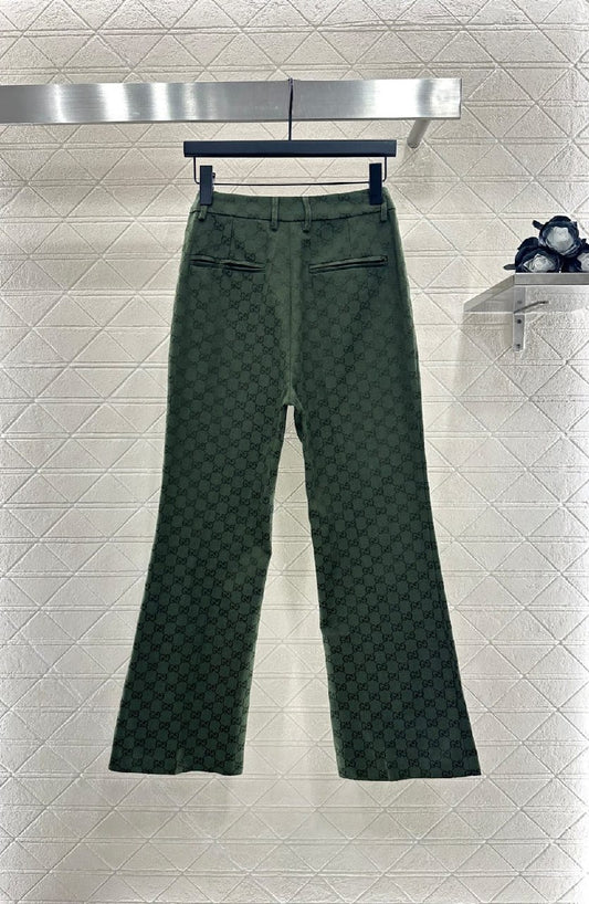 Gucci Pants - Green Monogram