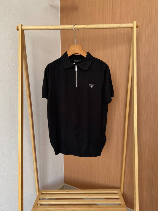 Prada Polo Shirt - Black, White