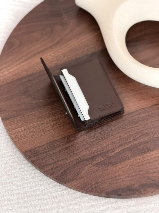 Montblanc Pop-Up Card Holder - Dark Brown