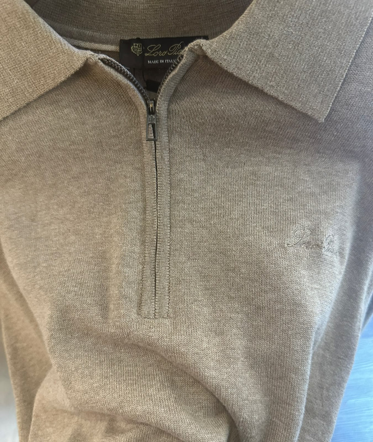 Loro Piana Polo Sweater - Brown, Beige
